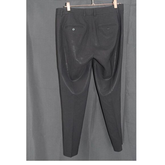 Vince Black Wool Trousers Flat Front Pants - 6 - Picture 2 of 3